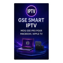 Charger l'image dans la galerie, ABONNEMENT IPTV 12 MOIS GSE PRO POUR MACBOOK /APPLE TV