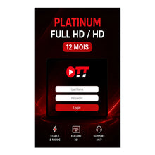 Charger l'image dans la galerie, Abonnement ott Platinum Full hd /HD 12 mois