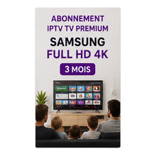 Charger l'image dans la galerie, Abonnement  SMART  IPTV TV premium SAMSUNG  FULL HD 4K 3 MOIS